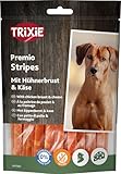 TRIXIE glutenfreie Käse-Huhn-Streifen 'PREMIO Cheese Chicken Stripes, 100 g' - 31586