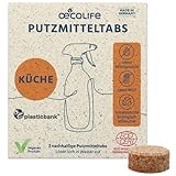 oecolife Küchenreiniger Putzmittel Tabs, 3x Reiniger für Küche, plastikfrei, Allzweckreiniger, vegan, biologisch abbaubar, entfernt mühelos Schmutz & Flecken