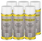 BREHMA 6X Antimarderspray Marderschreck Marder Spray Marderabwehr 400ml