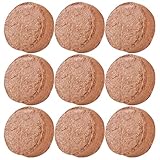 HOMSFOU Komprimierte Kokosfaserpellets 60 Stück Quellfähige Blumenerde für Garten und Zimmerpflanzen Anzuchterde für Gemüse und Stecklinge