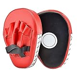 Cozyswan PU Handpratzen mit hochwertiger Polsterung vorgekrümmt Boxpratzen für Kampfsport, MMA, Muay Thai, Karate, Taekwondo, Kickboxen & Boxen 1 Paar Boxpads Pratzen