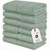 nice homeit Set mit 12 Mini-Handtüchern, 30 x 30 cm – Gesichts- und Gästehandtücher aus 100% ringgesponnener Baumwolle – für Hände, Babys, Make-up, Küche, Zuhause und Reisen. Leicht, weich, saugfähig