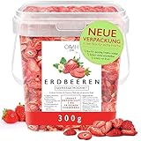 Erdbeeren gefriergetrocknet in Scheiben 300g gefriergetrocknete Früchte frei von Zuckerzusatz und Zusatzstoffen Deutschland