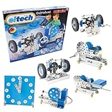 Eitech 00007 Metallbaukasten - Multimodell Set mit 6 verschiedenen Varianten, Generator Bausatz, Getriebeset, Baukasten mit 220 Teilen, Lernspielzeug für Kinder ab 10 Jahre, Experimentierkasten