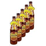 Sangrita - 5er Pack Original Picante Würztrunk Tomatensaft nach einem Original mexikanischem Rezept aus reinen Säften und feurigen Gewürzen (rot, pikant) 0,5 Liter