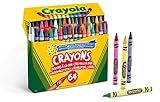 Crayola Wachsmalstifte Kinder, Malstifte für Kinder in 64 verschiedenen Farbtönen, Ungiftige Wachsmalkreiden, Bastel Set, Farbstifte Kinder, Kinderspielzeug ab 3 Jahre