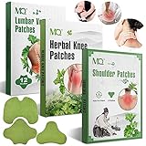 36pcs Schmerzlinderung Patch, Wermut Kniepflaster, Wärmepflaster Nacken, Lumbal Pain Relief Patch, Tragbare Moxibustion Patch für Schmerzlinderung