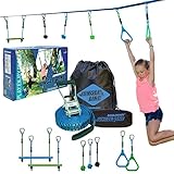 Schildkröt® Jungle Line Hangelparcours Set für Kinder und Erwachsene, 11 Meter, Outdoor Ninja Parcours, 7 robuste Hindernisse