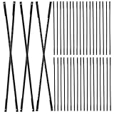 Ipetboom 36 Stück Dekupiersägeblätter aus Kohlenstoffstahl mit Stiftende 3 Zoll Laubsägeblätter für Holz Kunststoff und Weiche Metalle Kompatibel mit Feststehenden Dekupiersägen