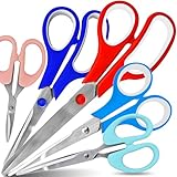 Retoo Scheren Set 5-teilig aus Edelstahl, Scharfes Haushaltsscheren & Bastelscheren Set für Kinder & Erwachsene, Schulschere, Universalschere, Papierschere