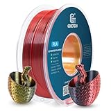 GEEETECH Tricolor Silk PLA Filament 1,75mm, 3D Drucker Filament 1KG/Spule, Silk Rot Gold Schwarz