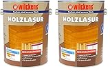 Wilckens Holzlasur LF für Innen und Außen, 2,5 l, Kiefer (Packung mit 2)