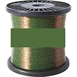 Angel Schnur Unsichtbare Angelschnur, gesprenkelte Karpfenschnur, superstarke Gepunktete Schnur, sinkende Nylon-Fliegenfischschnur(3000M Green,1.2-0.185mm-9LB)