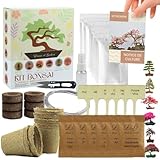 L&G Bonsai Starter Kit – Bonsai Anzuchtset mit 6 wunderschönen, 100% natürlichen Samen – Komplettes Bonsai Zucht Set mit Zubehör – Pflanzset für Anfänger – Bonsai Samen Set, Bonsai Aufzucht Set, Bonsa