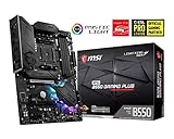 MSI MPG B550 Gaming Plus (ATX AMD AM4 DDR4 M.2 USB 3.2 Gen 2 HDMI ATX Gaming Motherboard AMD Ryzen 5000 Prozessoren