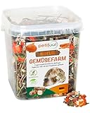 petifool Gemüsefarm 500g - Ergänzungsfutter für Nager - natürliches Nagerfutter für Kaninchen, Meerschweinchen, Hamster, Chinchilla & mehr - ohne künstliche Zusätze - 100% Natur - artgerechtes Futter