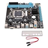 Bewinner H81 Gaming-Motherboard, LGA 1150 Micro ATX PC-Motherboard mit Dual-Channel-DDR3, NVMe M.2-Unterstützung, 6 Gbit/s M.2 NVMe NGFF SATA-Computer-Motherboard