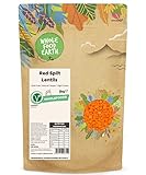 Wholefood Earth Red Split Lentils 3 kg | GMO Free | Natural | High Protein