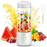 Tragbarer Mixer, Mini Mixer Smoothie Maker für Shakes und Smoothies, Persönliche Smoothie Blender mit Wiederaufladbarem USB für Reisen, Outdoor, Fitnessstudio, und Zuhause