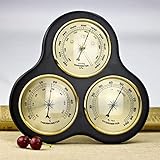 ADovz Barometer Traditionelle Wetterstation, analoge Wetterstation, Barometer, Thermometer, Hygrometer, 3-in-1-Barometer