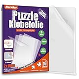 Nariolar Ultra-haftende Transparente Puzzle Klebefolie, 16 Puzzlekleber zum Fixieren und Schützen von bis zu 2 x 1000-Teile-Puzzles