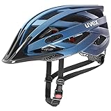 uvex i-vo cc - leichter Allround-Helm für Damen und Herren - individuelle Größenanpassung - erweiterbar mit LED-Licht - deep space matt - 56-60 cm