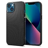 Spigen Liquid Air Kompatibel mit iPhone 13 mini Hülle Handyhülle dünn silikon -Schwarz