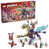 LEGO NINJAGO Lichtbogendrache - Spielzeug mit 8 Minifiguren und einem Spinjitzu-Spinner - Interaktives Ninja Bauspielzeug für Jungen & Mädchen ab 9 Jahren - Geschenkidee für Fans 71836