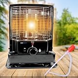 BlueCraft Petroleumofen Heizung ZT-85 inklusive Handpumpe für Petroleum L | Notofen | Camping-Heizung | Notheizung ohne Strom | Dochtofen