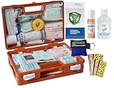 Sport-Sanitätskoffer S2 PLUS Erste-Hilfe Koffer nach aktueller DIN 13157 inkl. DIN 13164 + Sport-Ausstattung INKL. Sprühpflaster