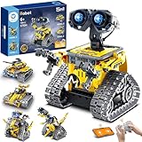 Sillbird Roboter Kinder für Jungen, 5-in-1-Roboticset mit App-Fernsteuerung, Wall/Technik-Roboter/Mech Dinosaurier Programmierbares Bauspielzeug, Kreatives Geburtstagsgeschenk