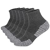 ZWDC 6 Paar Unisex-Wander- Und Trekkingsocken Schweißabsorbierende Und Atmungsaktive Mid-Calf-Laufsocken Socken Sneaker Socken Herren Damen Atmungsaktive Sportsocken Baumwolle Laufsocken Kurze