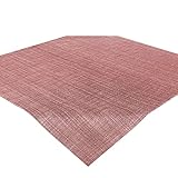 Delindo Lifestyle® Tischdecke Samba Home, Altrosa - rosa, Mitteldecke in 85x85 cm, Fleckschutz, abwaschbar, für Indoor und Outdoor