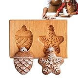 Keksformen aus Holz, realistische 3D-Holzwerkzeuge, Kekspressformen, für Party, Backen, Feiern, Kochen, Hochzeit, Küche, Zuhause, Festival, Basteln