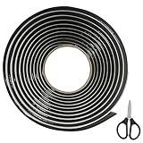 Solivive 8mm*4m Butylschnur,Wasserfest Selbstklebend Butyl Dichtungsband,Schwarz Butylband,Geeignet für Auto-LKW-Scheinwerfer, Fenster, Türen, Windschutzscheiben, Haushaltsgeräte