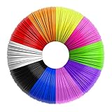 3D Stift Filament PLA 1,75 mm,3D Pen Filament,10 Farben, je 5M, 3d Stift Farben Nachfüllpacks 3D Stift Zubehör Filament Kompatibel mit 3D Drucker stift