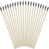 20 Stück Pfeilschaft Aus Holz, Kinder Pfeile Bogenschießen, Ersatzpfeile Mit Gummispitze Für Pfeil, Outdoor Bogenpfeile,Ideal Für Anfänger Und Outdoor-Schießübungen,Holzpfeile Für Bogenschießen Kinder