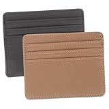 BESPORTBLE 2 Stück PU Kreditkartenhüllen Schutzetui mit Demagnetisierung für Ausweise Leicht Widerstandsfähig Wiederverwendbar Tragbar Geeignet für Herren und Damen