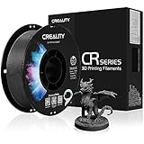 Creality ABS Filament 1.75 mm, Officiel 3D Druck Filament ABS 1.75mm Schwarz, Sans Nœuds, Forte Liaison et Surplomb, Précision Dimensionnelle +/- 0,03 mm, Bobine de 2,2 lbs/Bobine