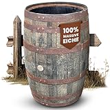 Temesso Originales schottisches Whiskyfass als Regentonne, Eichenfass, Holzfass, Whiskey Fass 190 Liter (190 L)