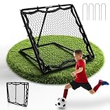 ArtSport Fußball Rebounder Power Pass - Verstellbar & stabil - Perfekt für Training - Indoor Outdoor Trainingszubehör - Netz Prellwand Kinder