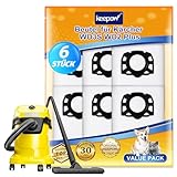 KEEPOW 6 Pack Kfi 357 Staubsaugerbeutel für Kärcher nass trockensauger WD 2 Plus, WD 3, WD 3 Akku, für Kärcher Staubsauger WD3 S, KWD1, KWD 2, KWD3, MV3, SE4001, SE4002,Ersetzt 2.863-314.0