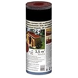 Selbstklebende Gartenhausbedachung 2,5 m² Rot | Dachpappe | Schweißbahn | Bitumen | KSK Bahn