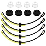 NVIYAM 4 Stück Benzinschlauch Dichtung Rasenmäher Benzinschlauch Motorsense Universal Benzinfilter Kit Universal Strimmer Kraftstoffleitung Benzinfilter Ersatzteile Kit Rasenmäher Kraftstoffleitung
