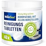 Reinigungstabletten für Kaffeevollautomaten 40x 2g - kompatibel für Delonghi, Siemens, EQ Series, Jura, Krups, Bosch, Miele, Melitta, WMF