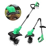 Akku-Bodenhacke für Makita 18 V Akku, Motorhacke Akku mit 30cm Arbeitsbreite,16 cm Arbeitstiefe, Faltbares Design, Elektro Hack für Garten und Hof (ohne Akku)