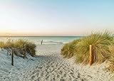 Rasch Tapete 363296 - Fototapete auf Vlies - Meer Strand Dünen Landschaft Natur 3D - 2,65m x 3,71m (LxB)