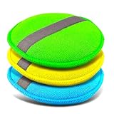 ✅ Glart 43PP Mikrofaser Auto Handpolierschwamm 3er Set, 130x25 mm, Wax Applikator Pad für Wachse, Polituren, Lackreiniger, Autopolitur, Lackversiegelung, statt Poliermaschine mit Polierschwamm
