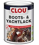 Clou Boots- & Yachtlack: Hochglänzender, farbloser Speziallack, seewasserfest und witterungsbeständig, Lack für Holz auf Yachten, Sportbooten oder Holz im Außenbereich, 2,5 L