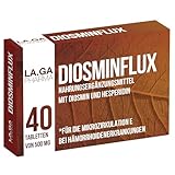 Diosmin und Hesperidin 500 mg, Venen Tabletten mit Diosmin, Hesperidin, Red Vine und Flavonoiden. 40 Tabletten Hochdosiert für Krampfadern, geschwollene Beine, Geplatzte Kapillaren und Ödeme Beine.